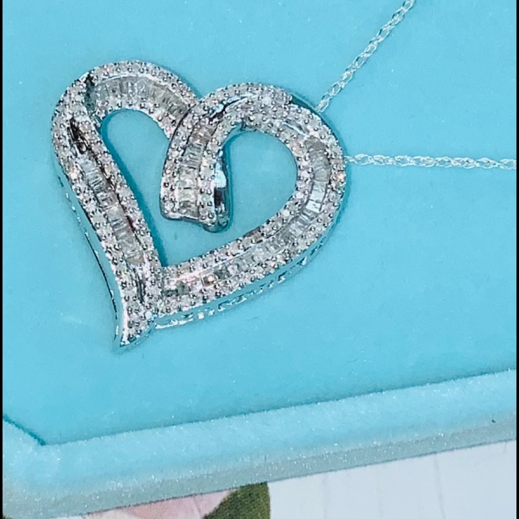 Genuine Diamond Love You Tothe Moon & Back Pendant